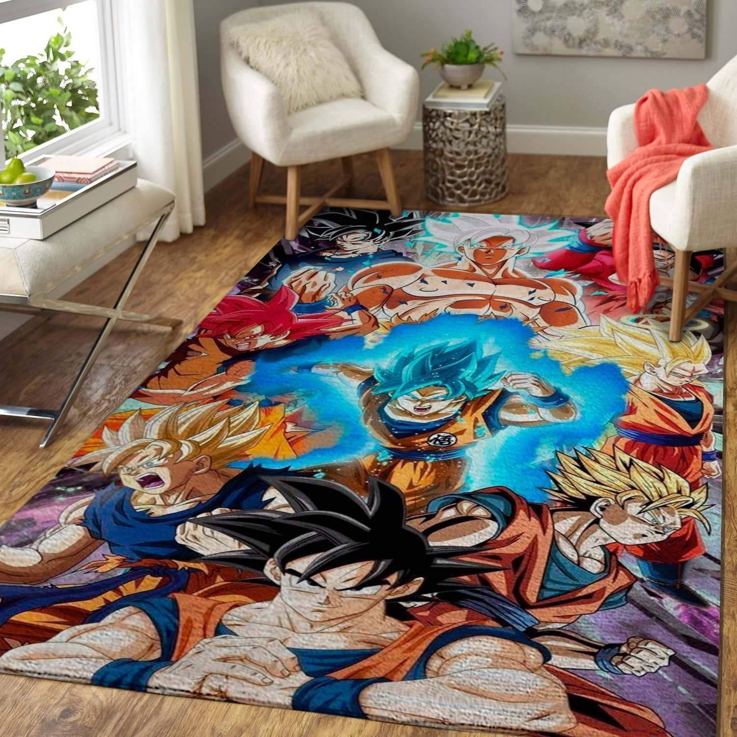 Manga Fans Dragon Ball Area Rug Goku Movie Home Decor Homebeautyus Rug Regtangle Carpet Floor Decor Home Decor