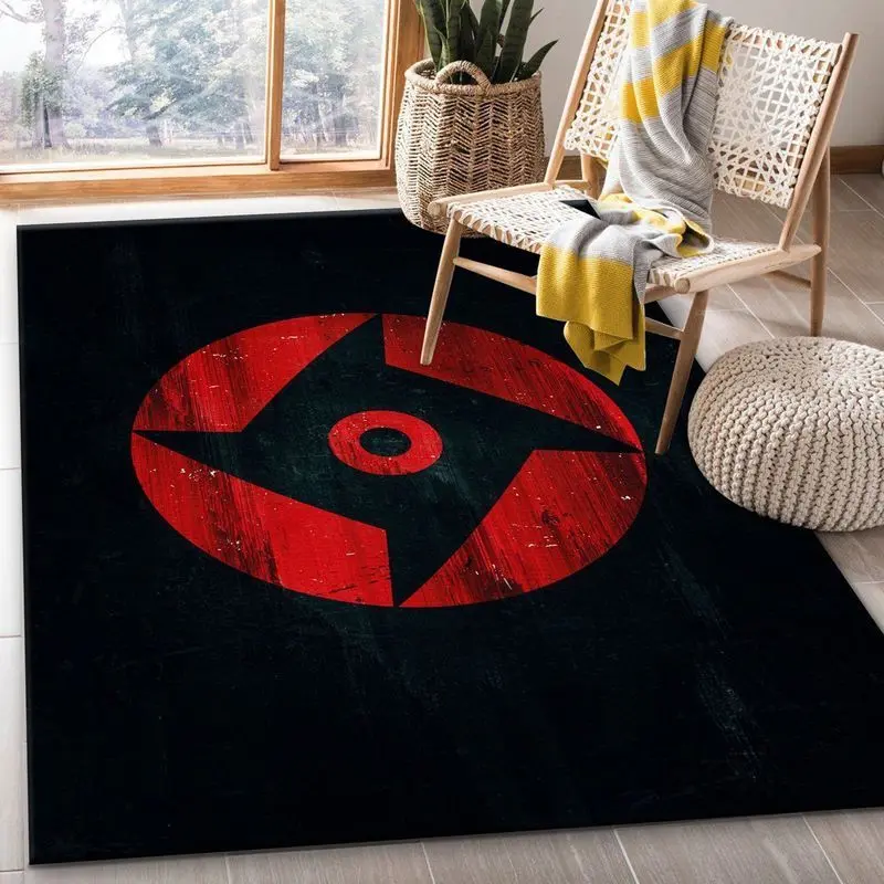 Mangekyo Sharingan Anime 1 Area Rug Living Room And Bed Room Rug Rug Regtangle Carpet Floor Decor Home Decor