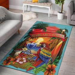Margaritaville Decor Baby Blue Parrot Area Rug Living Room Rug Home Decor Carpet