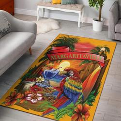 Margaritaville Orange Parrot Beach Area Rug Living Room Rug Home Decor Carpets