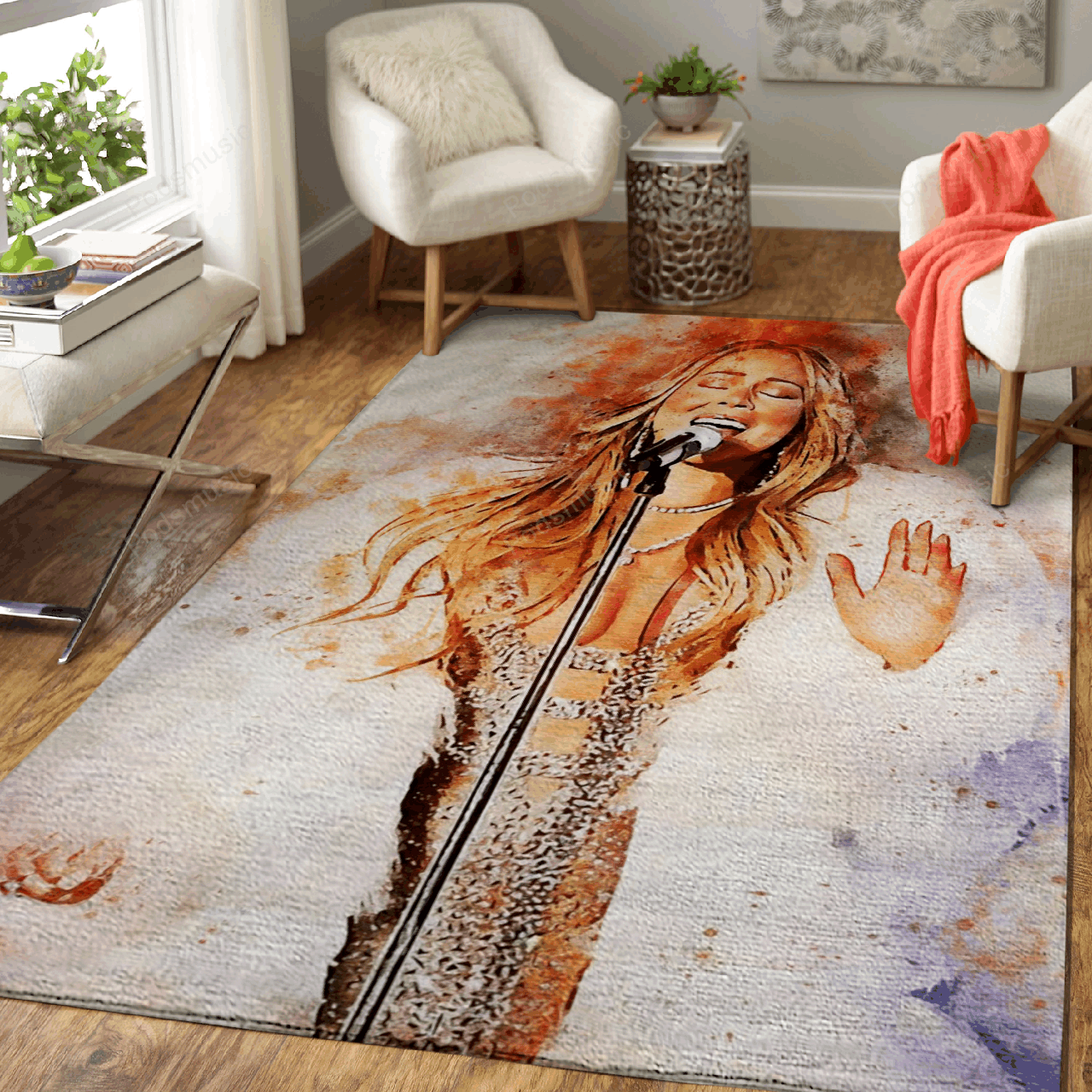 Mariah Carey Music World Art For Fans Area Rug Living Room Carpet Rug Regtangle Carpet Floor Decor Home Decor