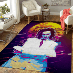 Marilyn Manson Artwork Music Synthwave 80S Art For Fans Area Rug Living Room Carpet Rug Regtangle Carpet Floor Decor Home Decor
