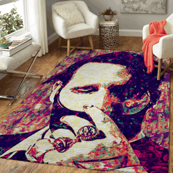 Marilyn Manson Music Parade Art For Fans Area Rug Living Room Carpet Rug Regtangle Carpet Floor Decor Home Decor