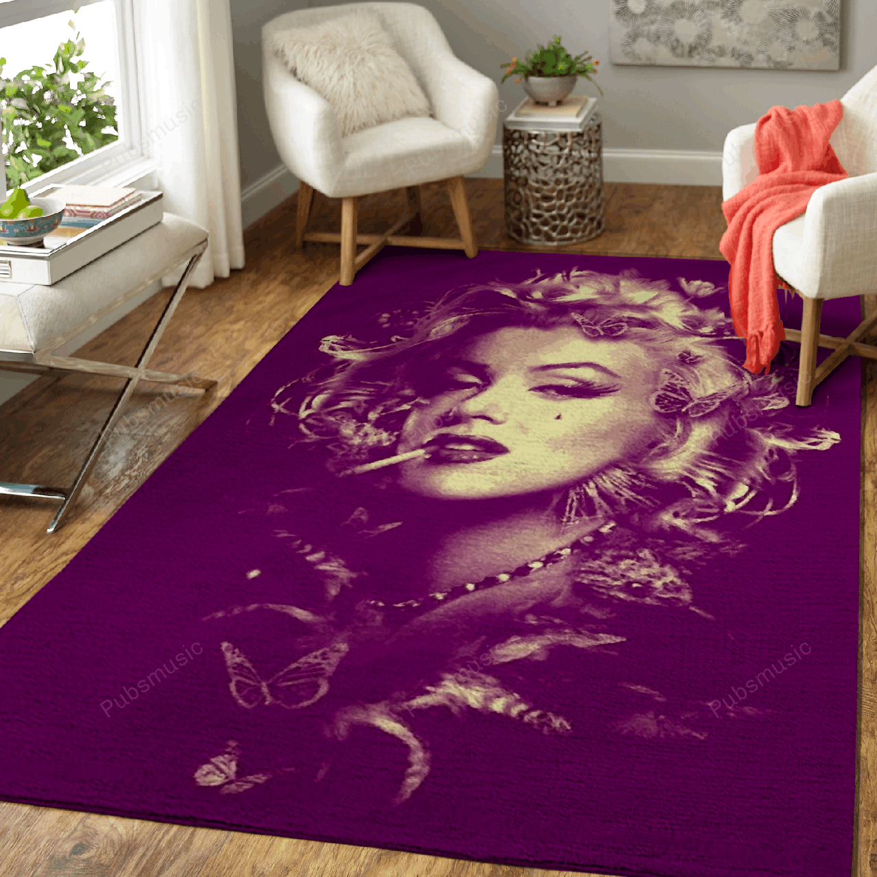 Marilyn Monroe Music Vintage Art For Fans Area Rug Living Room Carpet Rug Regtangle Carpet Floor Decor Home Decor