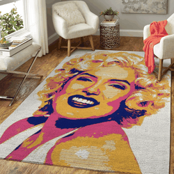 Marilyn Monroe Pop Art Music Art For Fans Area Rug Living Room Carpet Rug Regtangle Carpet Floor Decor Home Decor