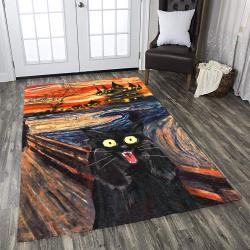 Cat 3D Area Rug Living Room Rug Home Decor Carpet