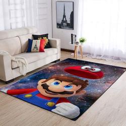 Mario Area Rug Living Room Rug Home Decor Nintendo Video Game Gfd 1910101