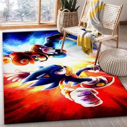 Mario Ft Sonic Area Rug Living Room And Bed Room Rug Rug Regtangle Carpet Floor Decor Home Decor