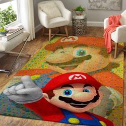 Mario Gaming Area Rugs Living Room Carpet Christmas Gift Rug Regtangle Carpet Floor Decor Home Decor
