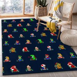 Mario Kart 10 Area Rug Living Room And Bed Room Rug Rug Regtangle Carpet Floor Decor Home Decor