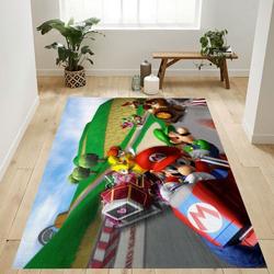 Mario Kart 11 Area Rug Living Room And Bed Room Rug Rug Regtangle Carpet Floor Decor Home Decor
