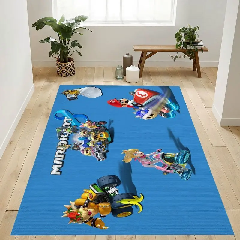 Mario Kart 4 Area Rug Living Room And Bed Room Rug Rug Regtangle Carpet Floor Decor Home Decor