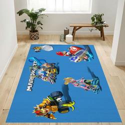 Mario Kart 4 Area Rug Living Room And Bed Room Rug Rug Regtangle Carpet Floor Decor Home Decor