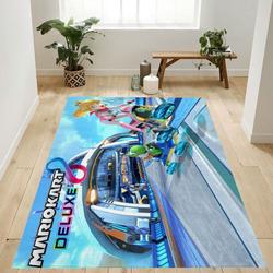 Mario Kart 6 Area Rug Living Room And Bed Room Rug Rug Regtangle Carpet Floor Decor Home Decor