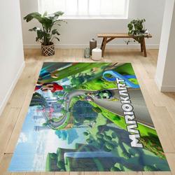 Mario Kart 8 Deluxe Nintendo Switch Wii U Area Rug Living Room And Bed Room Rug Rug Regtangle Carpet Floor Decor Home Decor