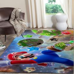 Mario Vs Luigi’S Superstar Saga Nintendo Switch Fn070223 Gaming Area Rug Rug Regtangle Carpet Floor Decor Home Decor