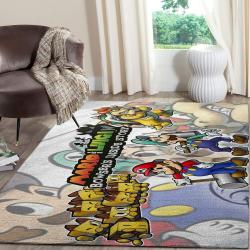 Mario Vs Luigi’S Superstar Saga Nintendo Switch Fn070227 Gaming Area Rug Rug Regtangle Carpet Floor Decor Home Decor