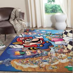 Mario Vs Luigi’S Superstar Saga Nintendo Switch Fn070229 Gaming Area Rug Rug Regtangle Carpet Floor Decor Home Decor