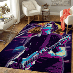 Mark Hoppus Of Blink182 Artwork Music Synthwave 80S Art For Fans Area Rug Living Room Carpet Rug Regtangle Carpet Floor Decor Home Decor