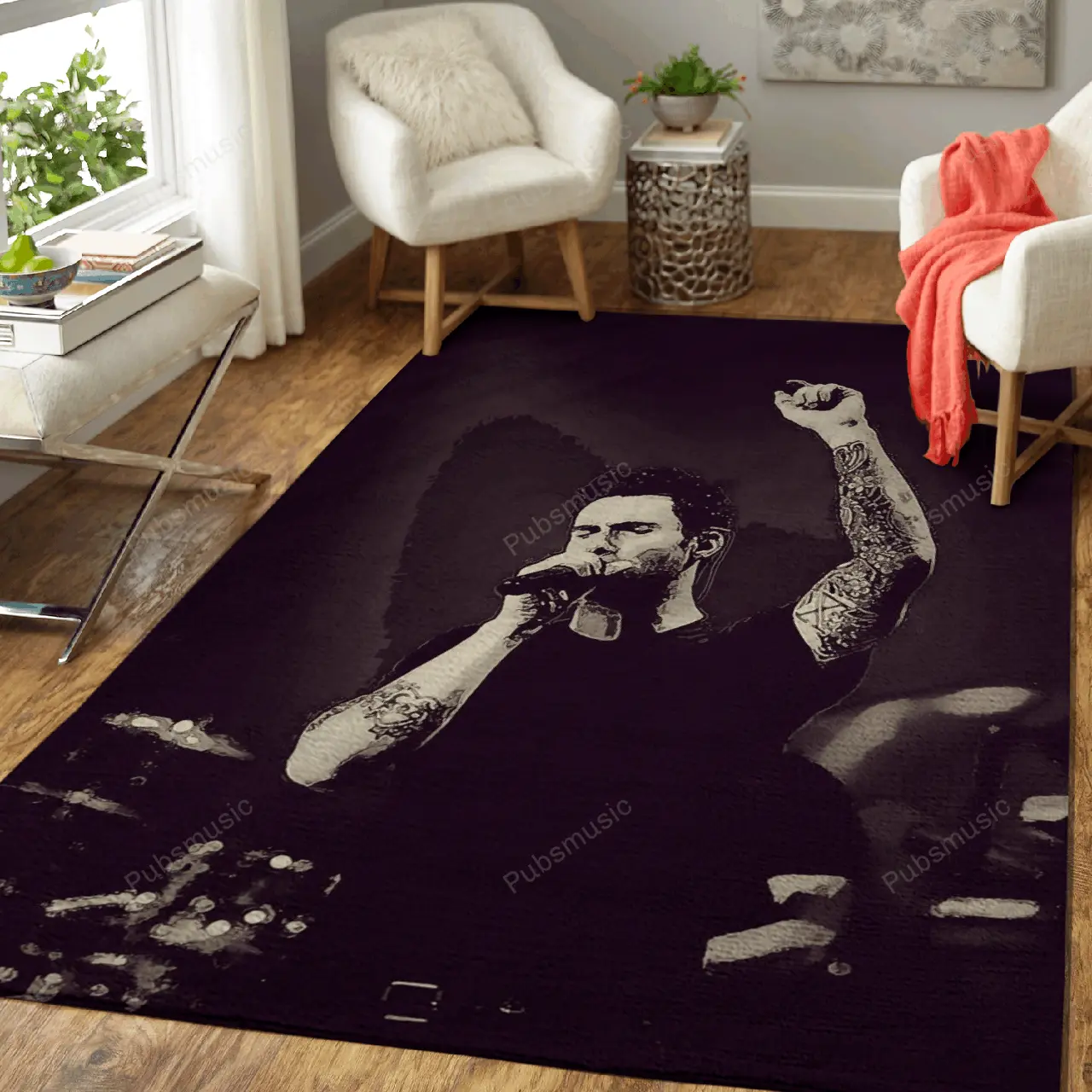 Maroon 5 2 Music Art For Fans Area Rug Living Room Carpet Rug Regtangle Carpet Floor Decor Home Decor
