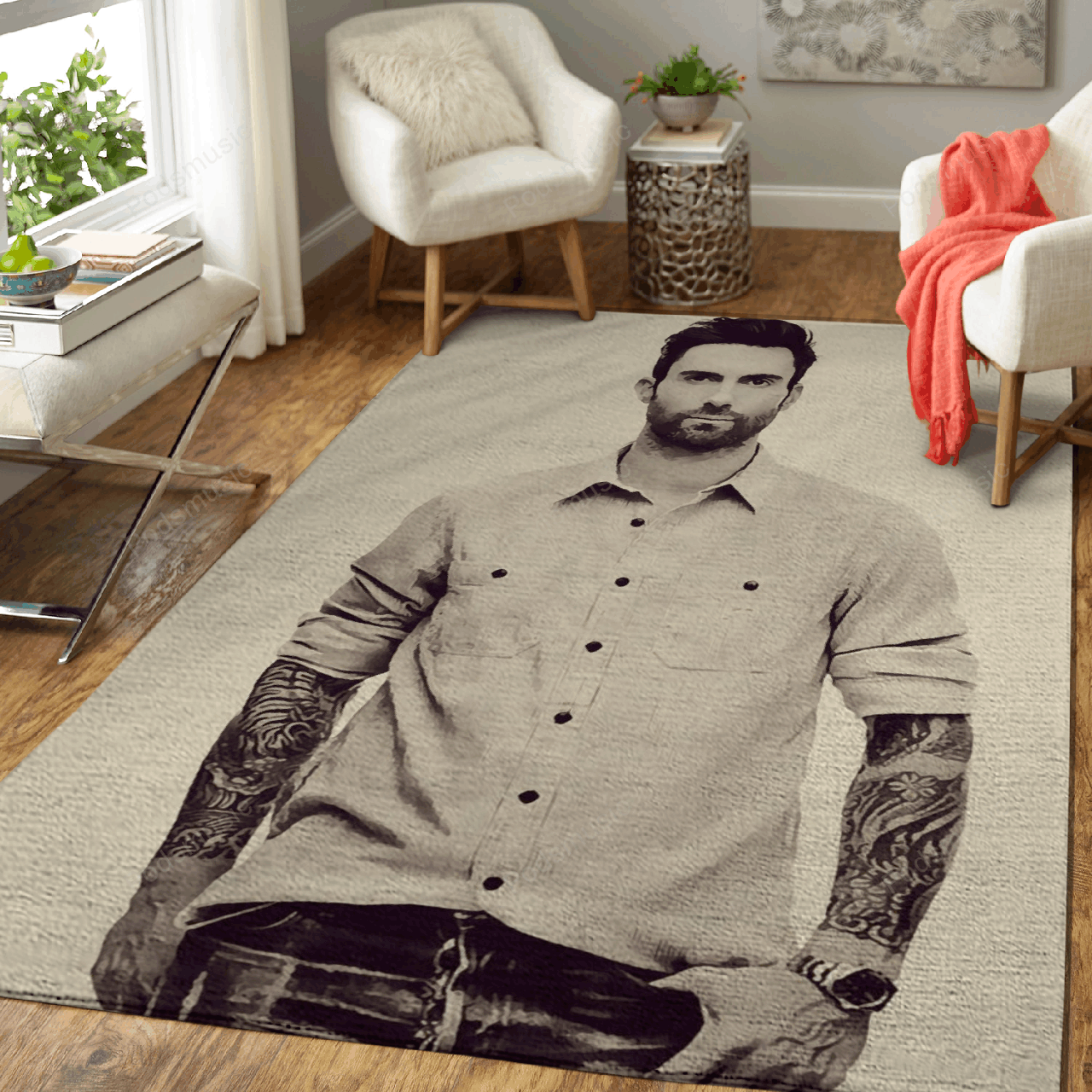 Maroon 5 5 Music Art For Fans Area Rug Living Room Carpet Rug Regtangle Carpet Floor Decor Home Decor