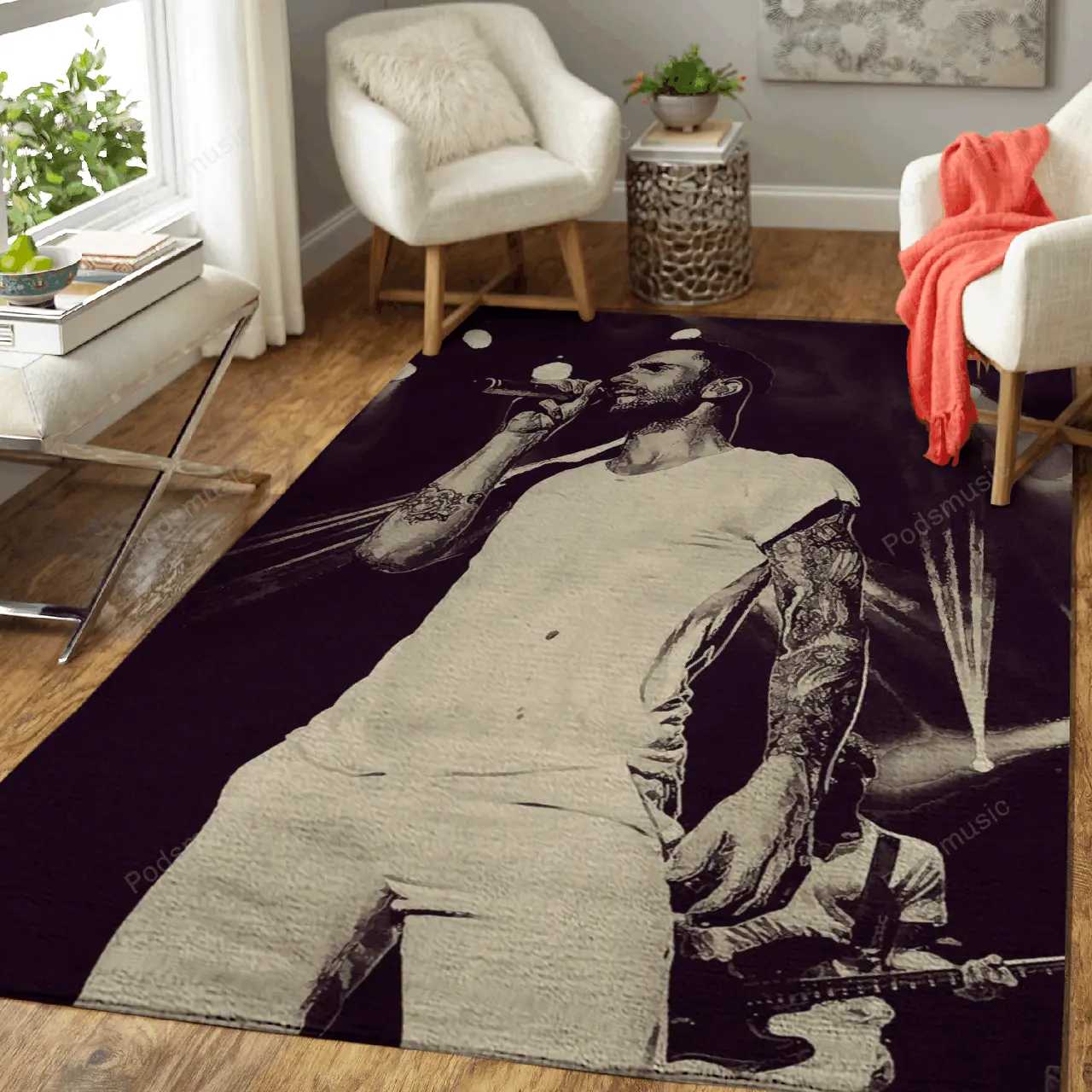 Maroon 5 9 Music Art For Fans Area Rug Living Room Carpet Rug Regtangle Carpet Floor Decor Home Decor