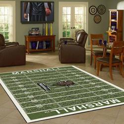 NCAA Marshall Thundering Herd Team Logo Carpet Living Room Rugs F102142