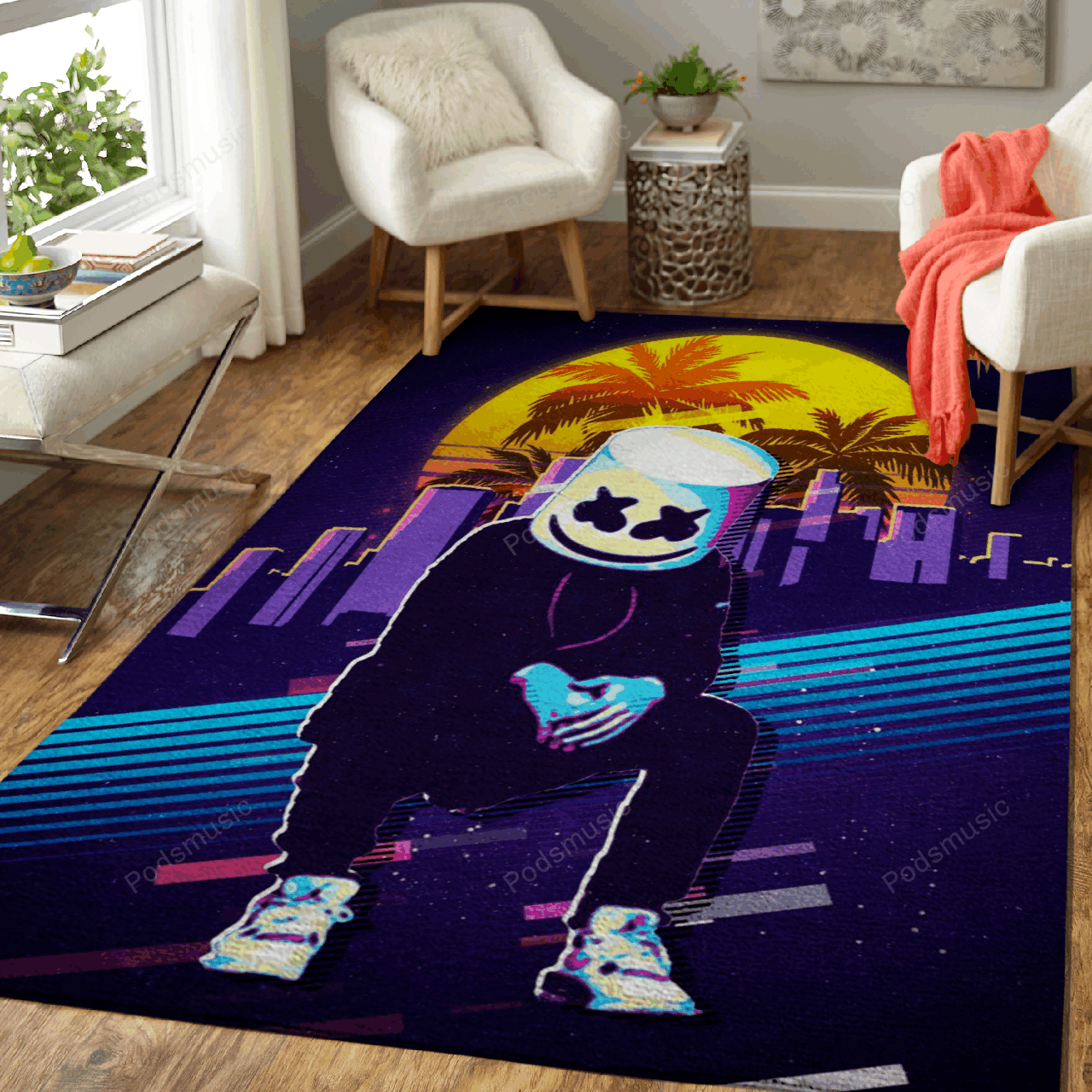 Marshmello Music Marshmello Art For Fans Area Rug Living Room Carpet Rug Regtangle Carpet Floor Decor Home Decor