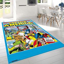 Marvel Comics Captain America Area Rug Living Room And Bed Room Rug Rug Regtangle Carpet Floor Decor Home Decor