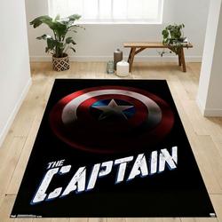 Marvel Comics Captain America Shield Area Rug Living Room And Bed Room Rug Rug Regtangle Carpet Floor Decor Home Decor