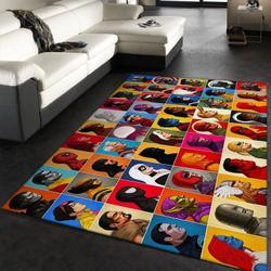 Marvel Comics Collage Head Area Rug Living Room And Bed Room Rug Rug Regtangle Carpet Floor Decor Home Decor