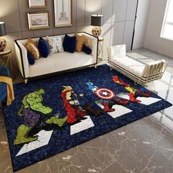 Marvel Superhero Area Rug Living Room Rug Home Decor Avengers Movie Ofd 190908
