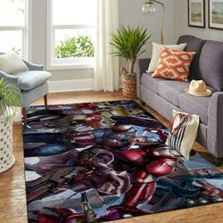 Marvel Superhero Area Rug Living Room Rug Home Decor Avengers Movie Ofd 19120710