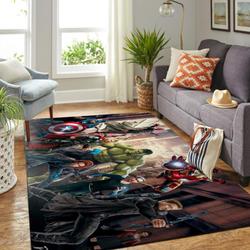 Marvel Superhero Area Rug Living Room Rug Home Decor Avengers Movie Ofd 19120711