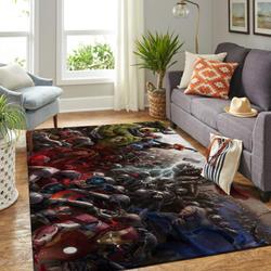 Marvel Superhero Area Rug Living Room Rug Home Decor Avengers Movie Ofd 19120716