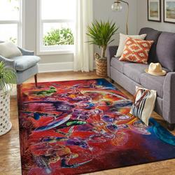 Marvel Superhero Area Rug Living Room Rug Home Decor Avengers Movie Ofd 19120719