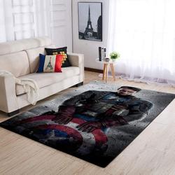 Marvel Superhero Captain America Area Rug Living Room Rug Home Decor Movie Ofd 19091801