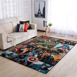 Marvel Superhero Captain America Area Rug Living Room Rug Home Decor Movie Ofd 19091805