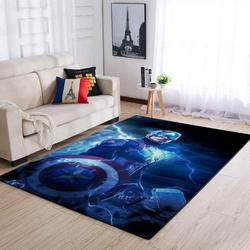 Marvel Superhero Captain America Area Rug Living Room Rug Home Decor Movie Ofd 19091807