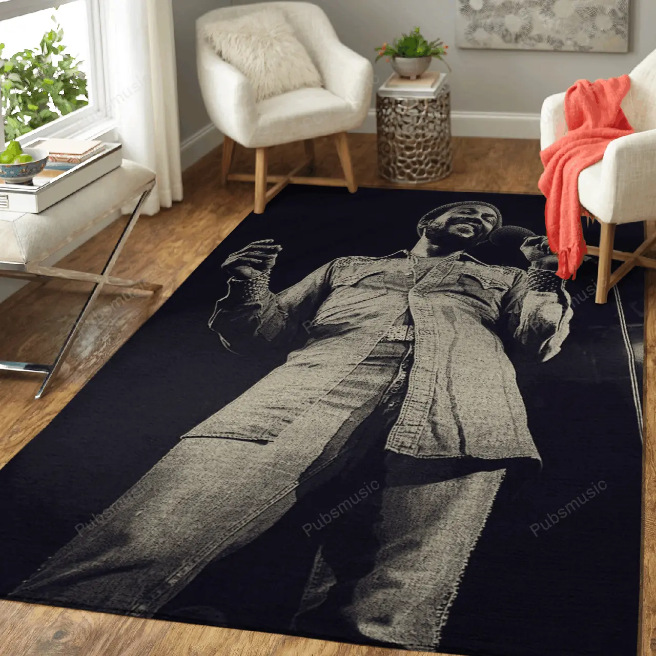 Marvin Gaye A Dance Music Artist Art For Fans Area Rug Living Room Carpet Rug Regtangle Carpet Floor Decor Home Decor