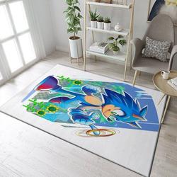 Mateus Alves Sonic The Hedgehog Area Rug Living Room And Bed Room Rug Rug Regtangle Carpet Floor Decor Home Decor