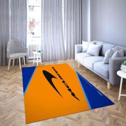 Mclaren Logo Area Rug Yellow & Blue Living Room Carpet Rug Regtangle Carpet Floor Decor Home Decor
