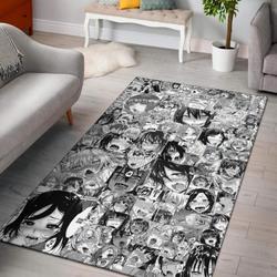Mechanic Pattern Print Area Rug Living Room Rug Home Decor