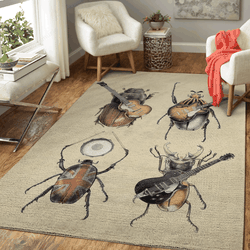 Meet The Beetles Music Art For Fans Area Rug Living Room Carpet Rug Regtangle Carpet Floor Decor Home Decor