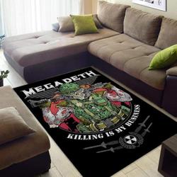 Megadeth Area Rug Living Room Rug Home Decor Home Decor Bedroom Living Room Decor