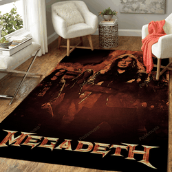 Megadeth Music Artwork Art For Fans Area Rug Living Room Carpet Rug Regtangle Carpet Floor Decor Home Decor
