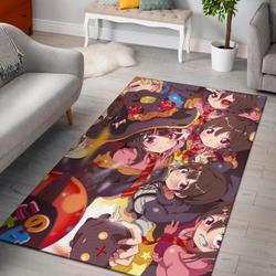 Megumin Konosubarashi Collage Area Rug Living Room Rug Home Decor Carpet