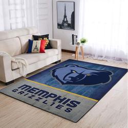 Memphis Grizzlies Nba Area Rugs Team Logo Living Room Rug Regtangle Carpet