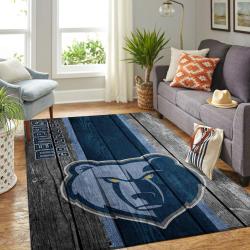 Memphis Grizzlies Nba Wooden Style Living Room Sports Rug Regtangle Carpet