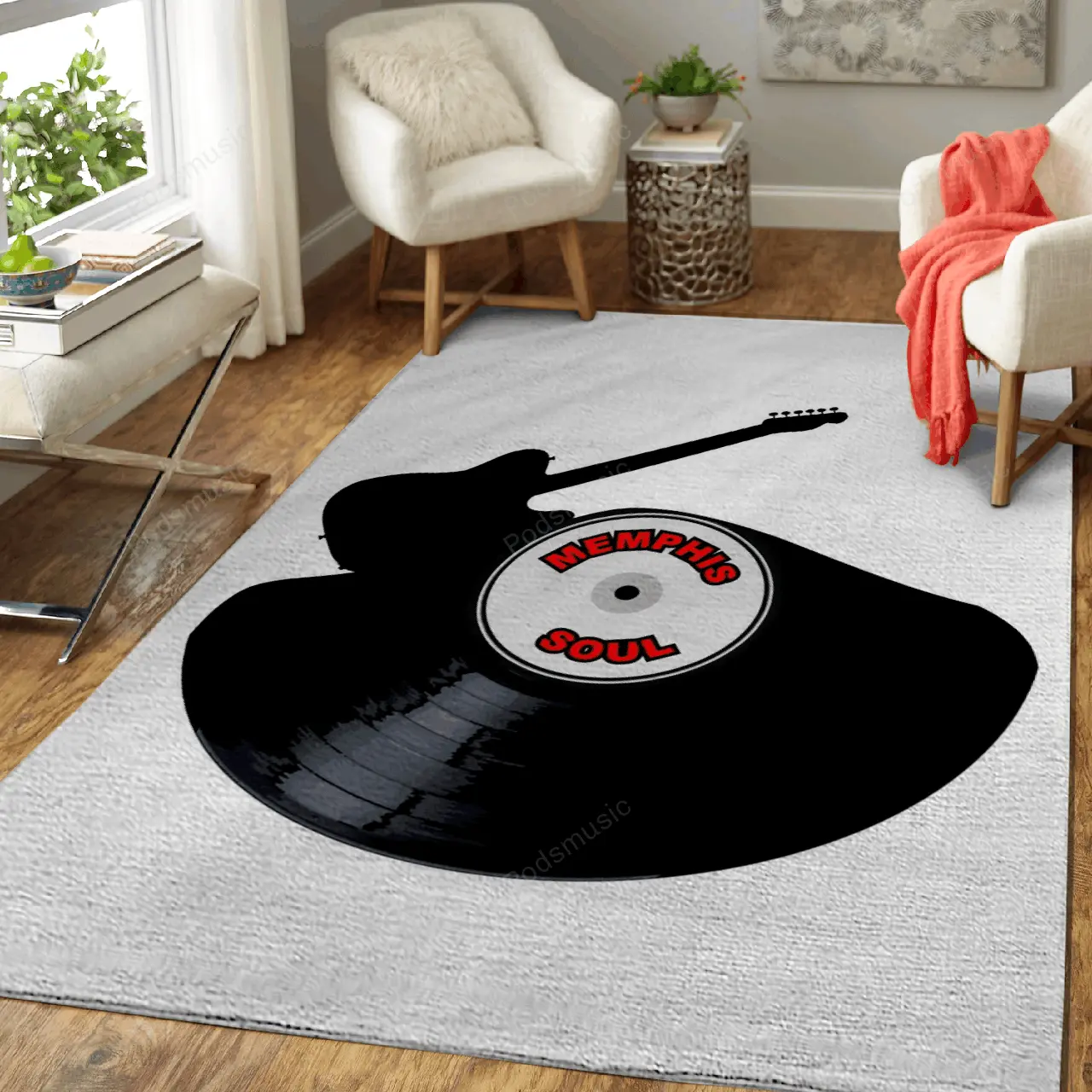 Memphis Soul Music Record Musical Art For Fans Area Rug Living Room Carpet Rug Regtangle Carpet Floor Decor Home Decor
